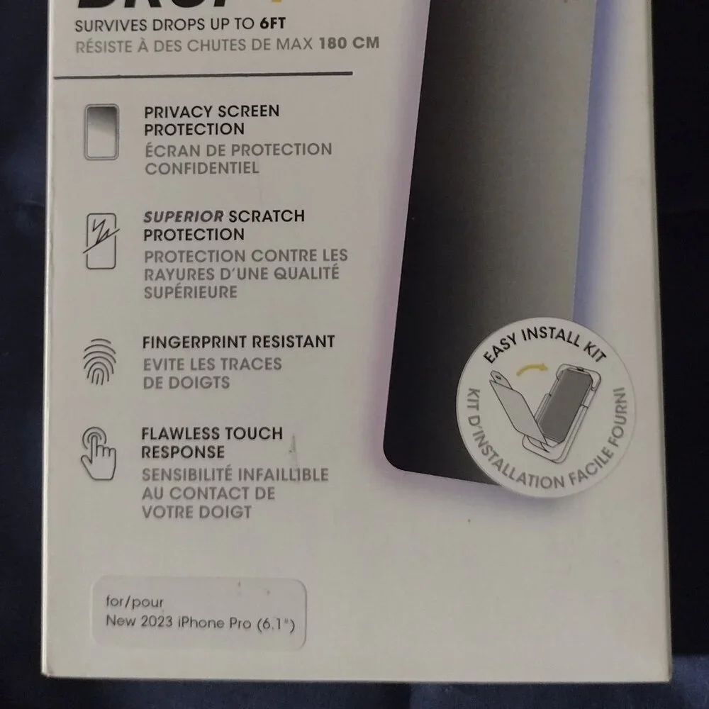NEW in the package Otter Box Premium Pro Glass Privacy Guard for iPhone Pro 6.1